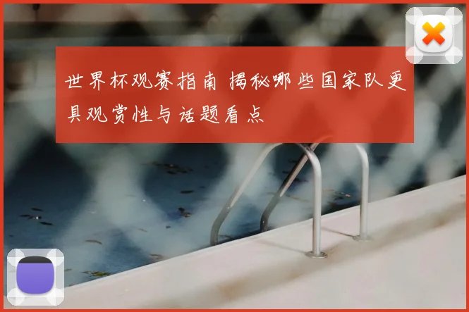 世界杯观赛指南 揭秘哪些国家队更具观赏性与话题看点